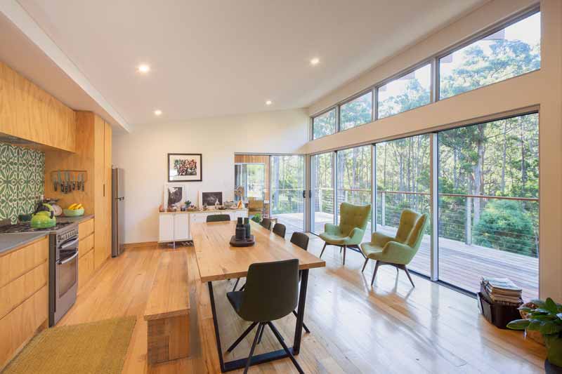 Interior View - Kitchen and Dining Area