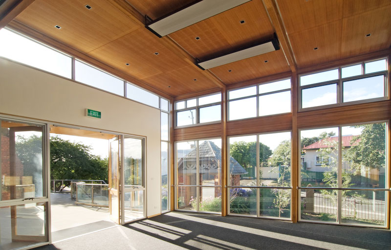 Internal view, looking out from the North Wing